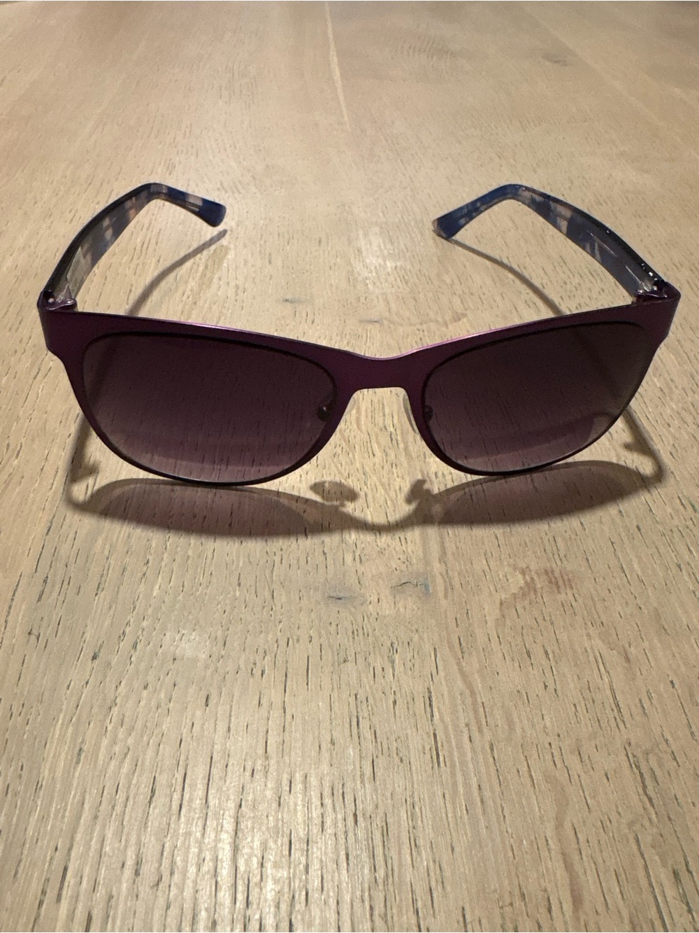 Purple Frame Sunglasses with Gradient Lenses